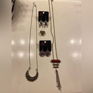 2 Paparazzi necklace and earrings set